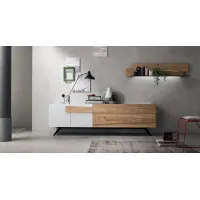 Zdjęcie Nowoczesny komplet komody i półki z Włoch - Maronese Acf