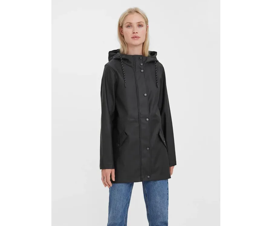 obrazek 1 Vero Moda Kurtka przeciwdeszczowa Malou 10266982 Czarny Regular Fit