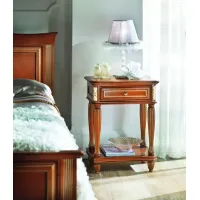 Picture Margherita wooden bedside table with 1 drawer