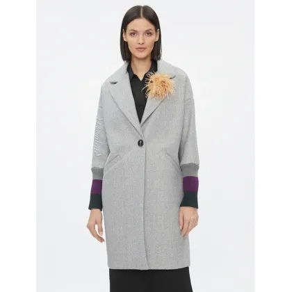 Zdjęcie Maryley Płaszcz przejściowy 23IB148/M11/5CGR Szary Regular Fit