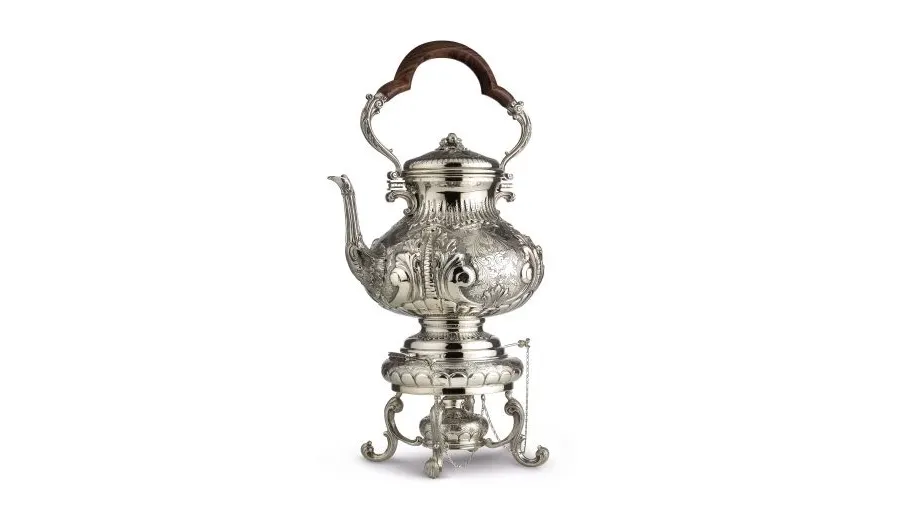 picture 1 Beautiful, silver plated samovar