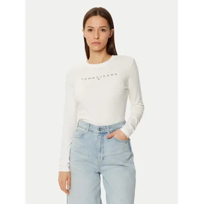 Zdjęcie Tommy Jeans Bluzka DW0DW19434 Écru Slim Fit