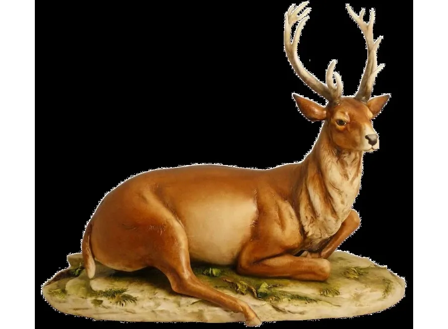 obrazek 1 Elegancka figurka jelenia z porcelany