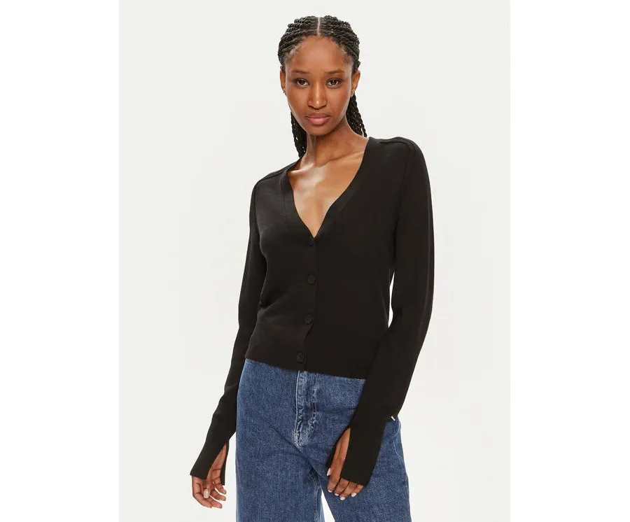 obrazek 1 Calvin Klein Kardigan K20K207574 Czarny Regular Fit