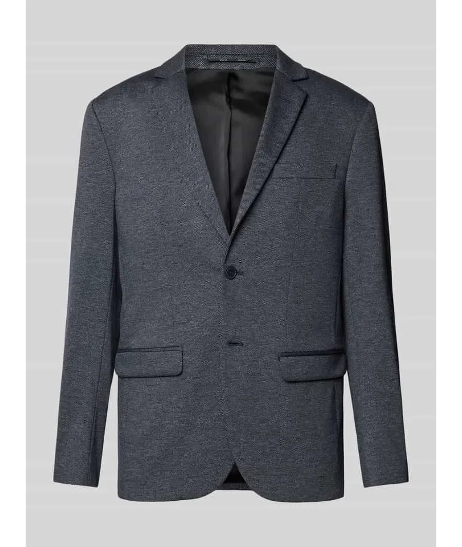 obrazek 1 Marynarka na dwa guziki o kroju slim fit z kołnierzem z połami model ‘AITOR’