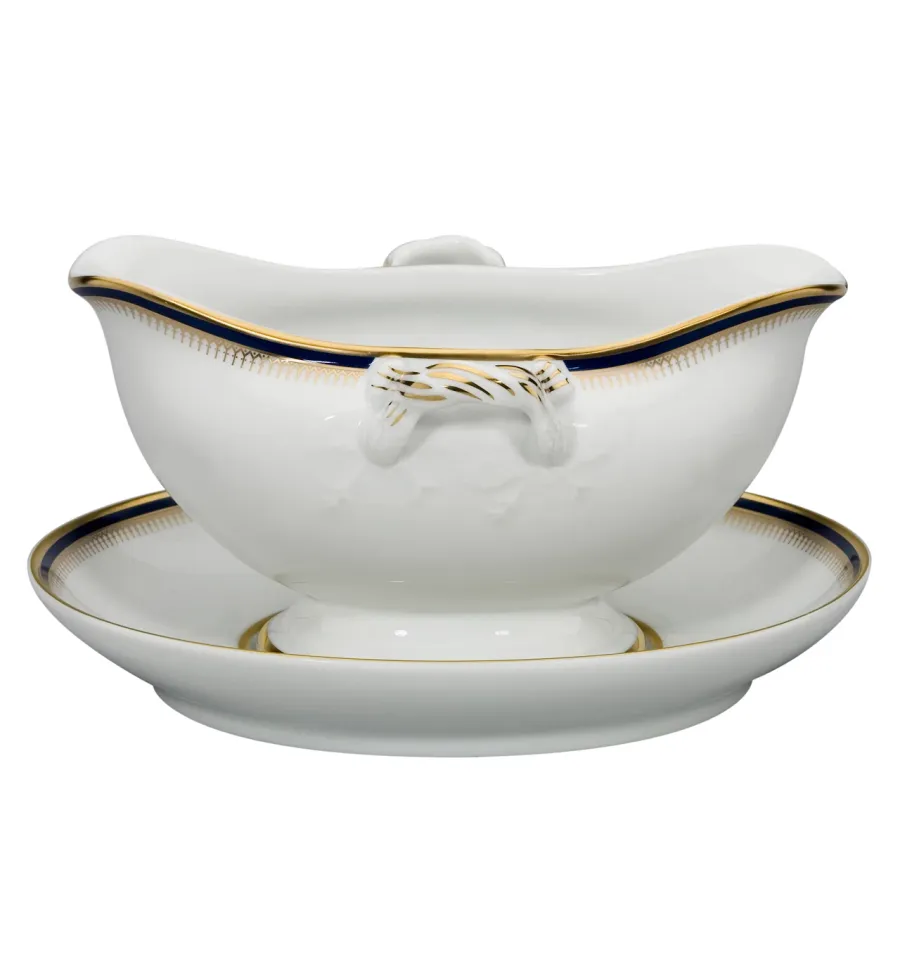 obrazek 1 Ekskluzywna porcelanowa sosjerka ze spodkiem z kolekcji Cambridge - Vista Alegre
