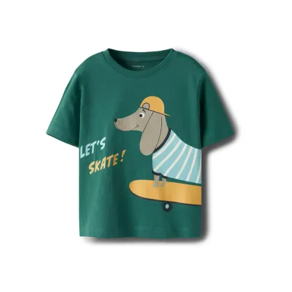 Zdjęcie NAME IT T-Shirt Helge 13238145 Zielony Regular Fit
