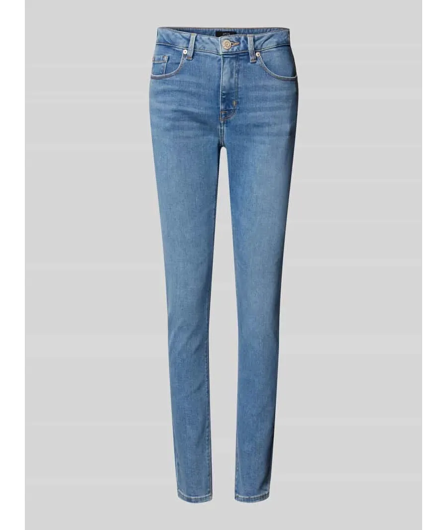 obrazek 1 Jeansy o kroju skinny fit z 5 kieszeniami model ‘Elma’