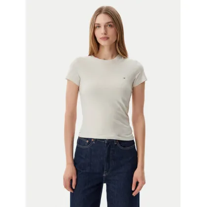 Zdjęcie Tommy Jeans T-Shirt DW0DW20459 Beżowy Slim Fit