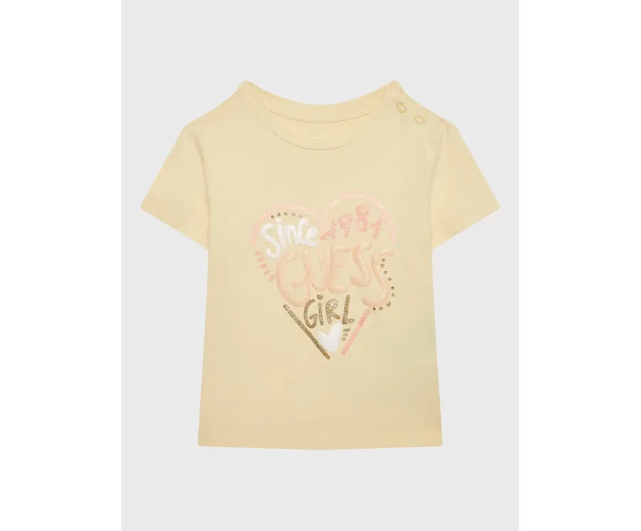 obrazek 1 Guess T-Shirt A3GI01 K6YW1 Żółty Regular Fit
