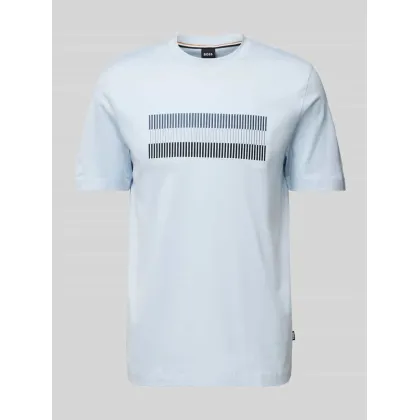 Zdjęcie T-shirt z prążkowanym, okrągłym dekoltem model ‘Thompson’
