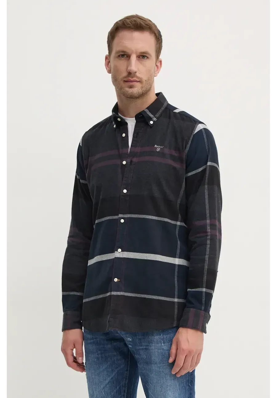 obrazek 1 Barbour koszula bawełniana męska slim z kołnierzykiem button-down