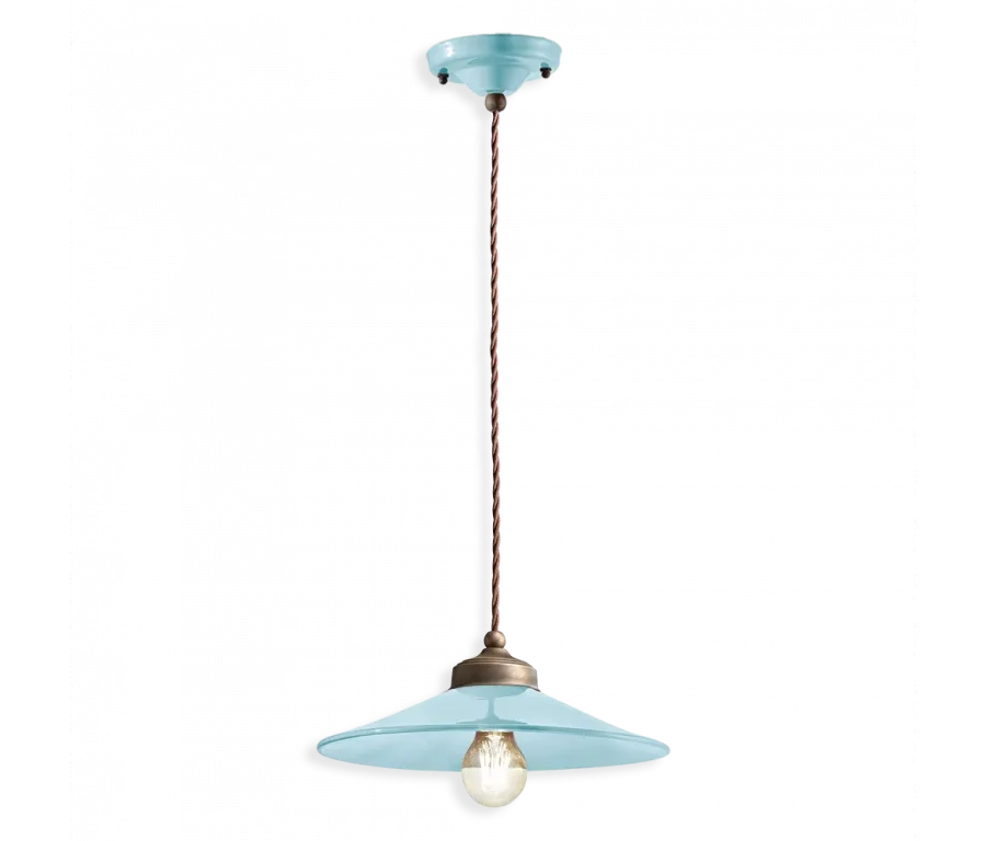 obrazek 1 Włoska wisząca lampa sufitowa retro