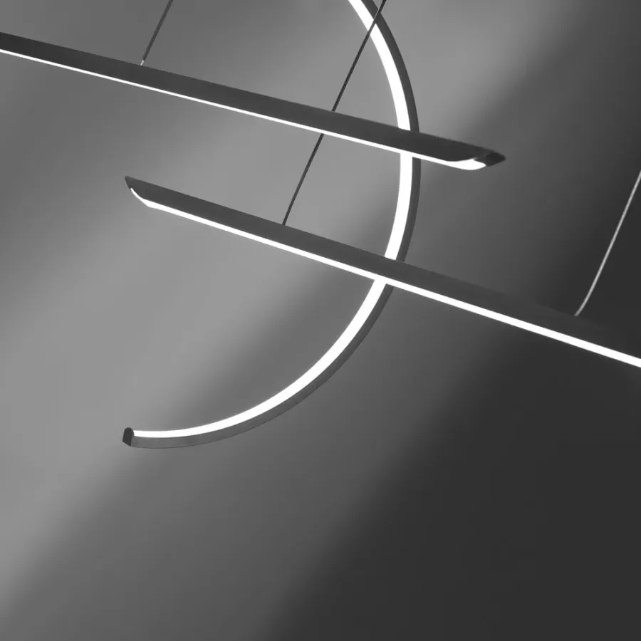 obrazek 4 Czarna geometryczna lampa wisząca IN&OUT z Włoch
