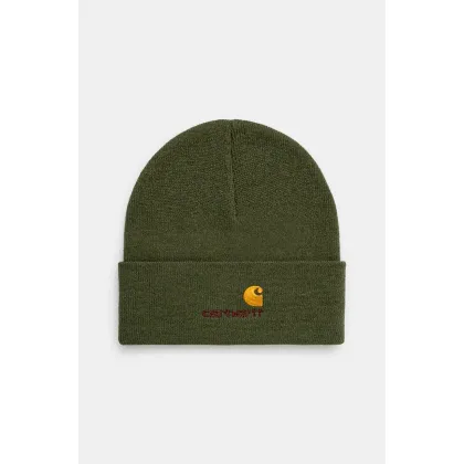 Zdjęcie Carhartt WIP czapka American Script Beanie kolor zielony I034235.2BRXX