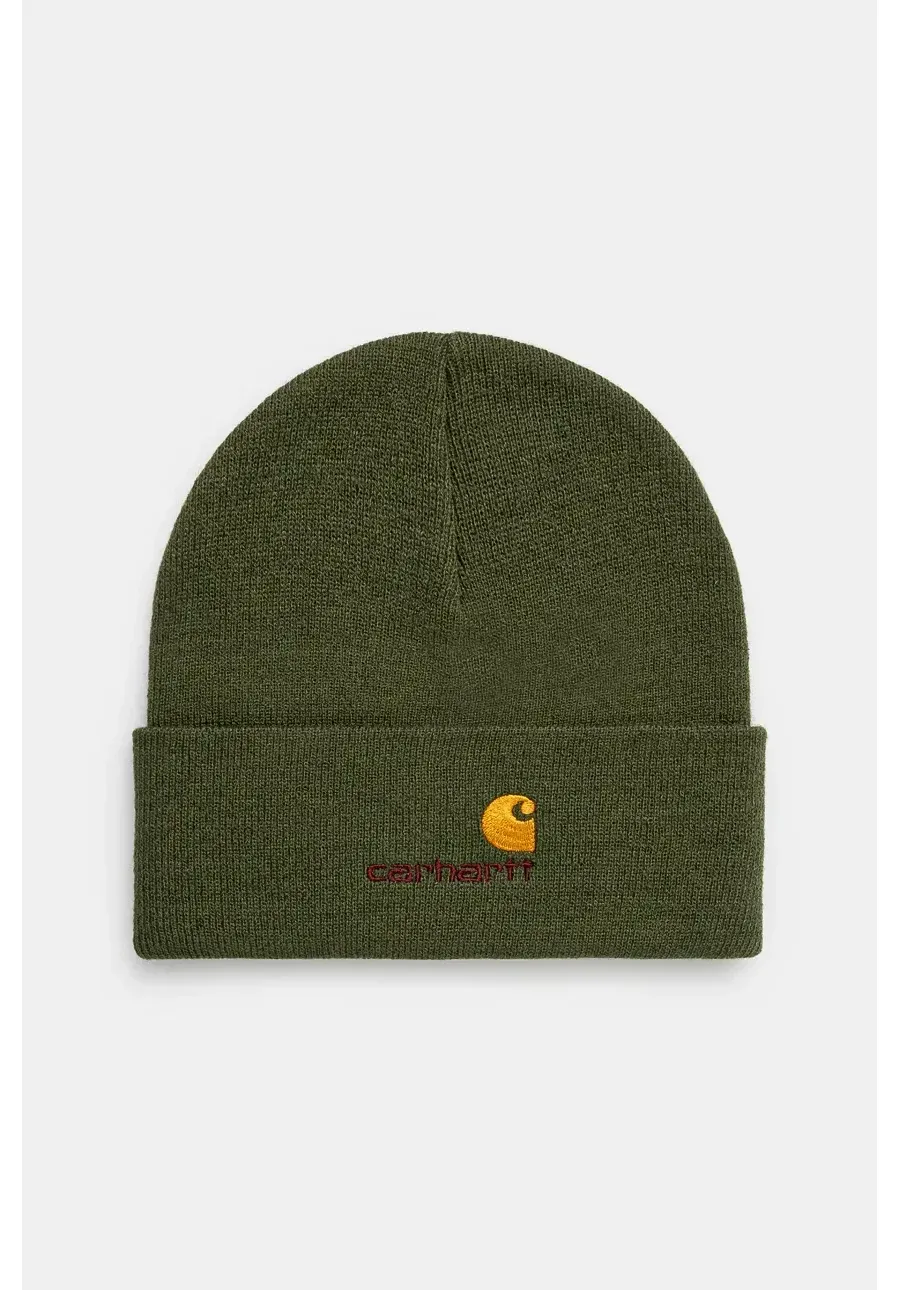 obrazek 1 Carhartt WIP czapka American Script Beanie kolor zielony  I034235.2BRXX