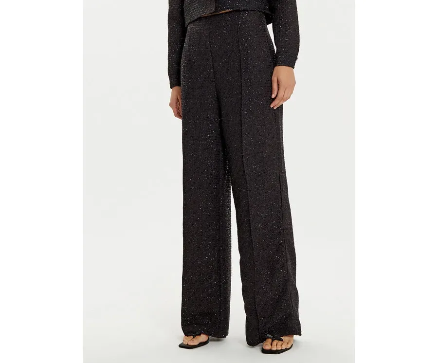 obrazek 1 Lola Casademunt by Maite Spodnie materiałowe MF2414024 Czarny Wide Leg