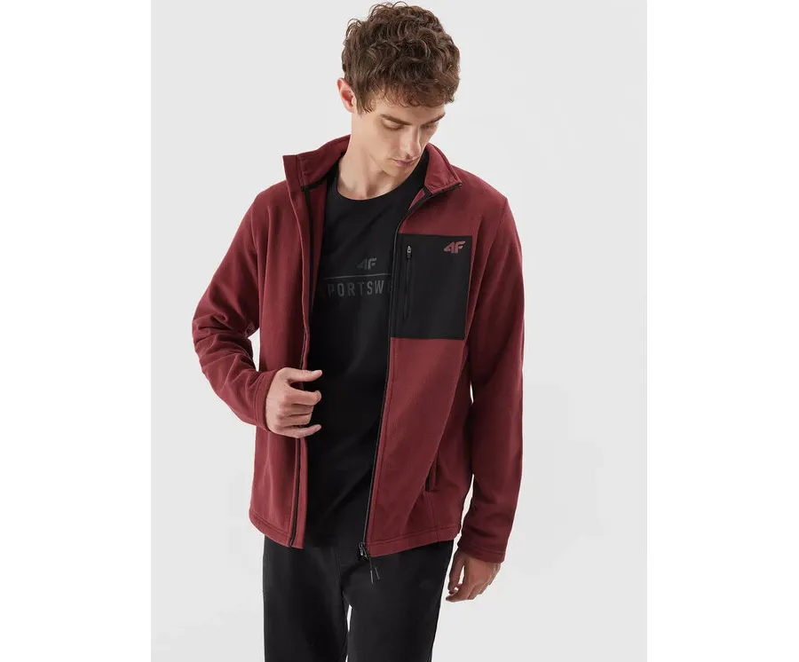 obrazek 1 4F Polar 4FAW23TFLEM123 Bordowy Regular Fit
