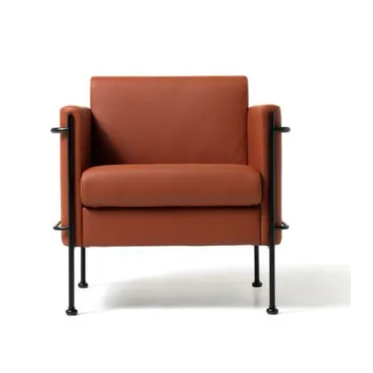 Zdjęcie Prestiżowy fotel skórzany Jazz w stylu nowoczesnym