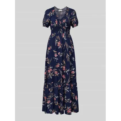 Zdjęcie Długa sukienka z dekoltem w serek