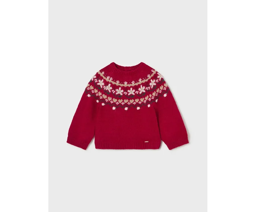 obrazek 1 Mayoral Sweter 2.311 Czerwony Regular Fit
