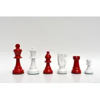 Zdjęcie Eleganckie pionki szachowe w kolorze flagi polskiej idealne na prezent - The Chess Empire