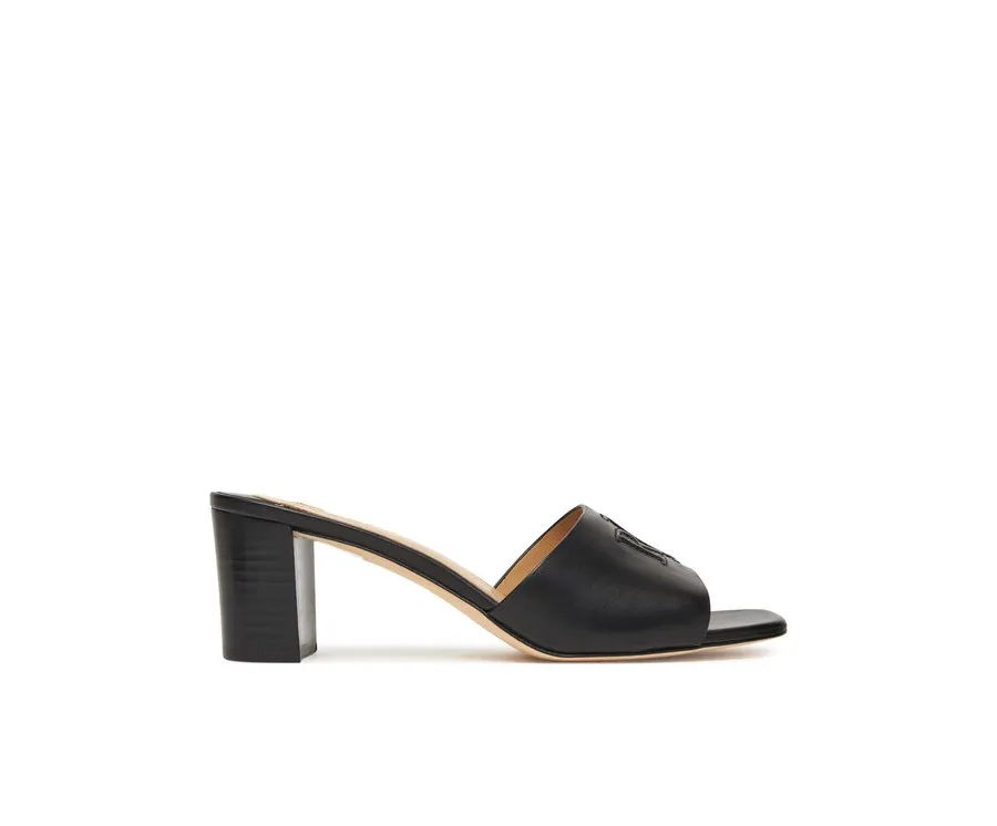 obrazek 1 LAUREN RALPH LAUREN Klapki Everley Block-Heel 802974364001 Czarny