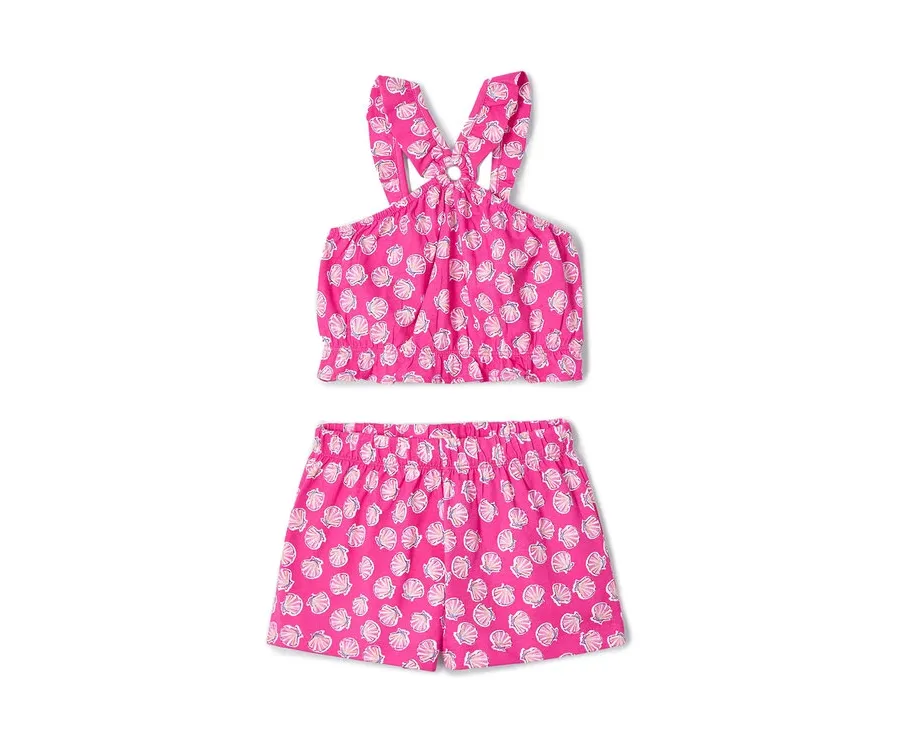 obrazek 1 Mayoral Komplet top i spodenki 3212 Różowy Regular Fit