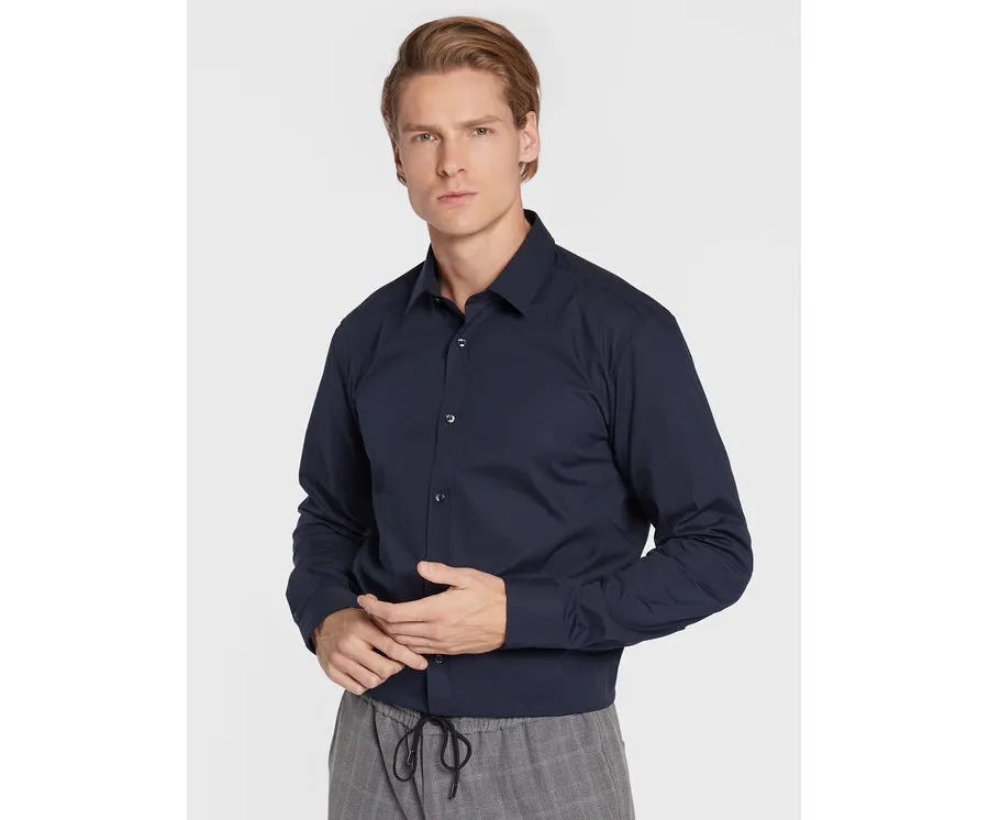 obrazek 1 Hugo Koszula Elisha02 50479396 Granatowy Extra Slim Fit HUGO
