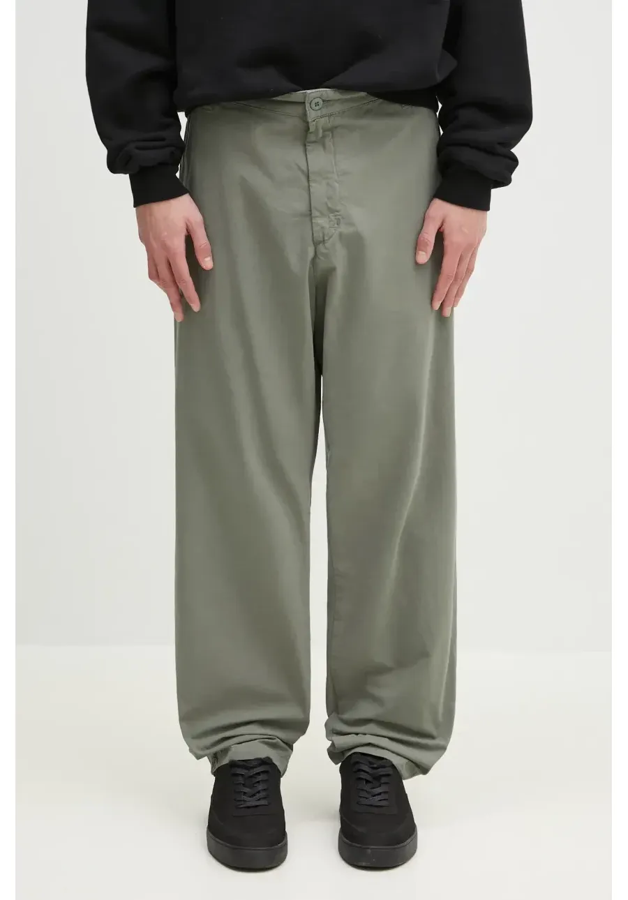 obrazek 1 Carhartt WIP spodnie bawełniane Calder Pant męskie kolor zielony proste I033128.1YFGD