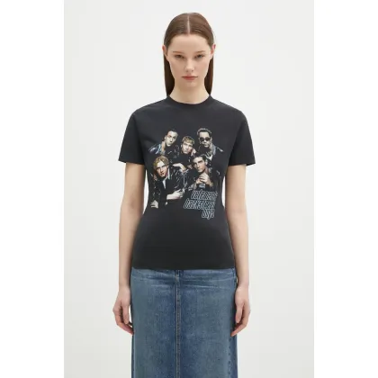 Zdjęcie VETEMENTS t-shirt Backstreetboys Fitted Hourglass damski kolor czarny WA66TR600B