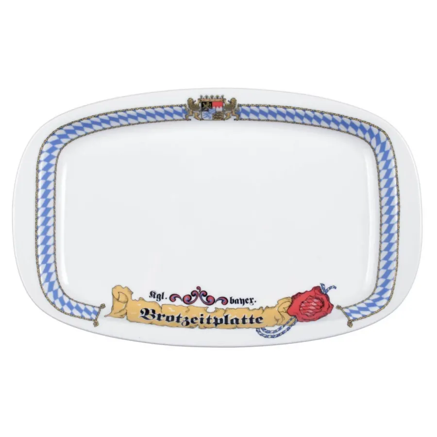 obrazek 1 Stylowy porcelanowy półmisek 33 cm z bawarskim zdobieniem - Seltmann Weiden