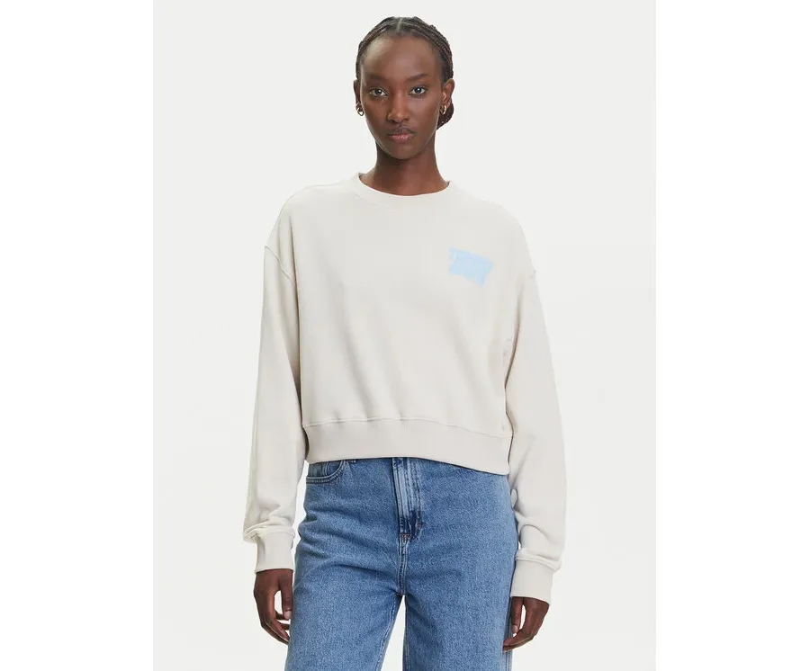 obrazek 1 Tommy Jeans Bluza DW0DW21345 Beżowy Relaxed Fit