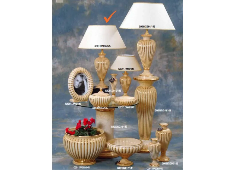 obrazek 1 Ceramiczna luksusowa lampa na stolik