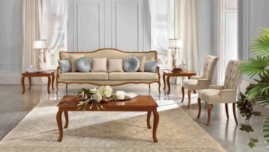 obrazek 2 Klasyczna sofa 3-osobowa do stylowych salonów - Casa + 39