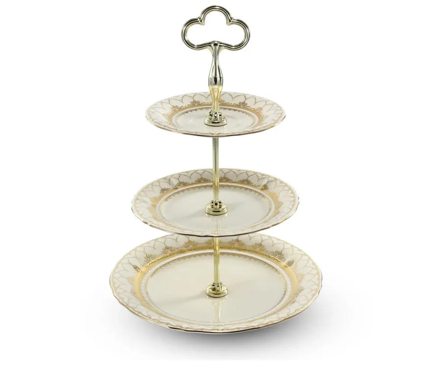 obrazek 1 Stylowa patera na ciasto z wyjątkowej kolekcji Ivory wedding sonata – Leander