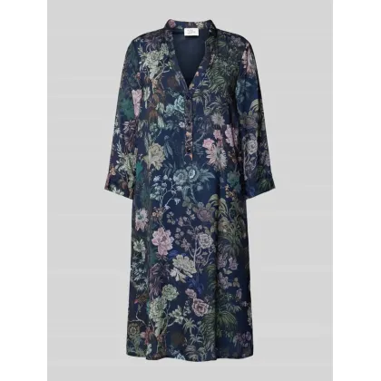 Zdjęcie Sukienka o długości do kolan z kołnierzem z lamówką