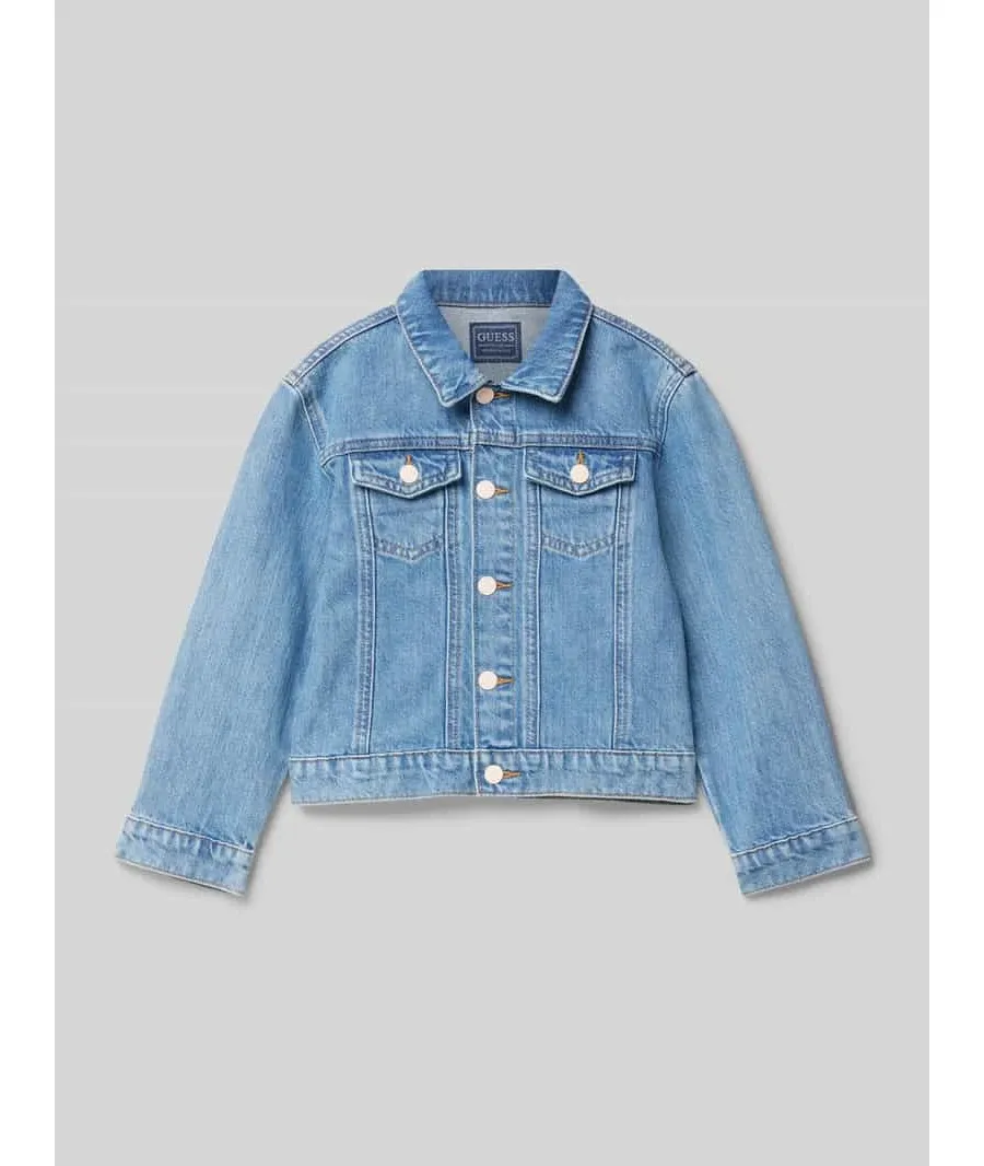 obrazek 1 Guess Kurtka jeansowa K5RL01 D45E0 Niebieski Regular Fit