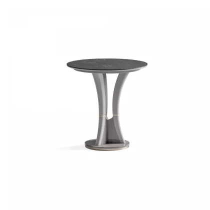 Zdjęcie Okrągły wysoki stolik kawowy do salonu