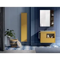 Picture A stylish set of bathroom furniture made by an Italian manufacturer