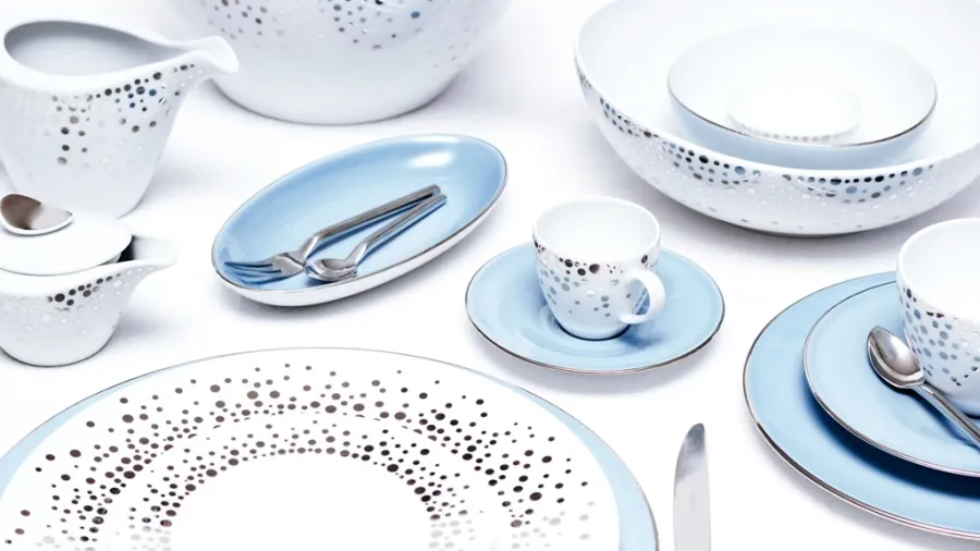 obrazek 4 Stylowa i elegancka porcelanowa zastawa stołowa 68 el. - Porcel