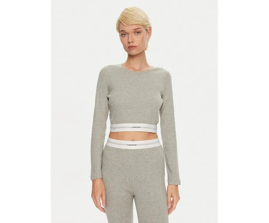 obrazek 1 Calvin Klein Underwear Bluzka 000QS7217E Szary Slim Fit