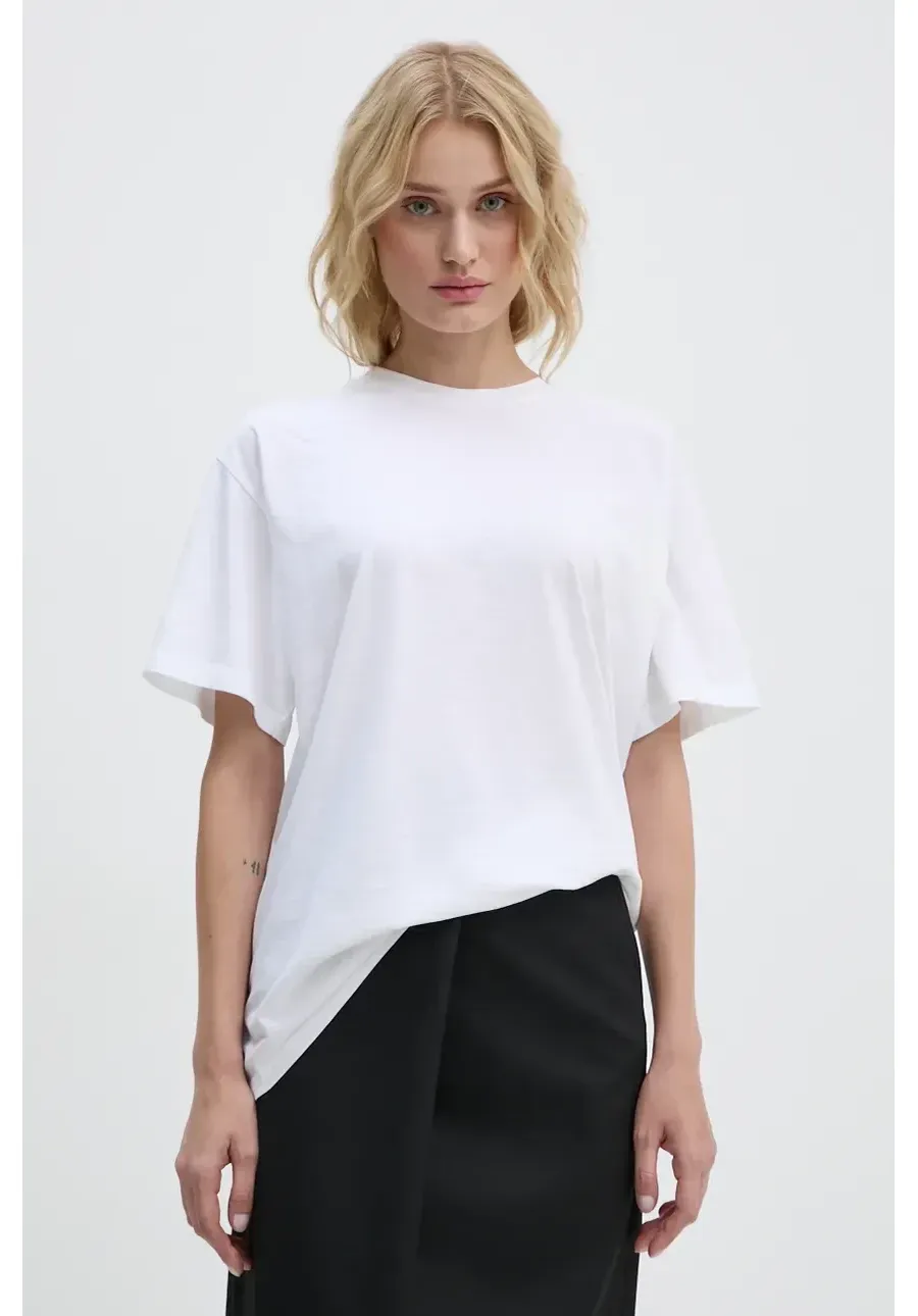 obrazek 1 MM6 Maison Margiela t-shirt bawełniany damski kolor biały S62GD0192.S23588
