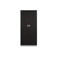 Picture Pebble Black Leather with Red Stitching safe with rotomats