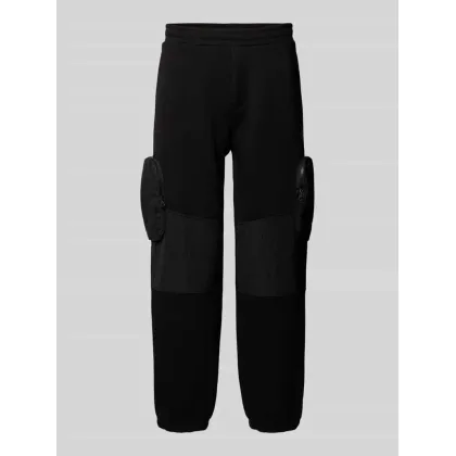 Zdjęcie Spodnie dresowe o luźnym kroju z kieszeniami cargo model ‘PANTALONI’