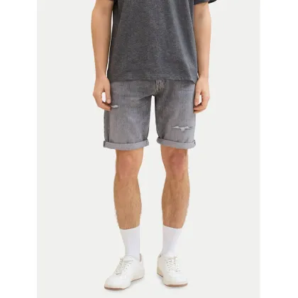 Zdjęcie Tom Tailor Denim Szorty jeansowe 1041433 Szary Slim Fit