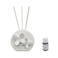 Picture Diffuser with butterflies on a floral background and black orchid perfume 15 ml