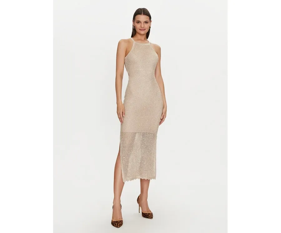 obrazek 1 Guess Sukienka letnia W4YK50 Z37G0 Beżowy Regular Fit