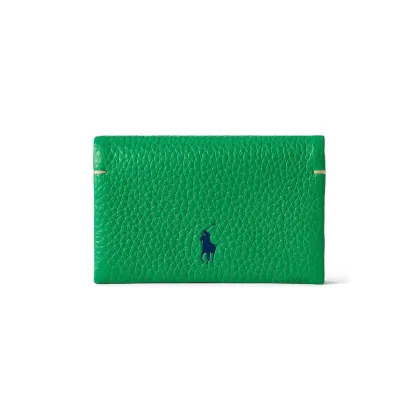 Zdjęcie Polo Ralph Lauren portfel skórzany damski kolor zielony 427949873