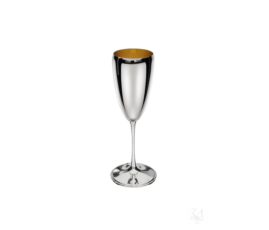 picture 1 Elegant silver-plated champagne glass - Zaramella Argenti